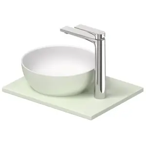 Duravit, Lavabo, Set lavabo Sivida, rond, 300x300mm, incl. console 410x330mm (330 mm, 300 mm)