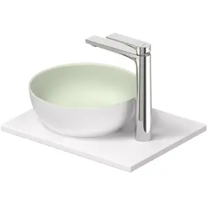 Duravit, Lavabo, Set lavabo Sivida, rond, 300x300mm, incl. console 410x330mm (330 mm, 300 mm)