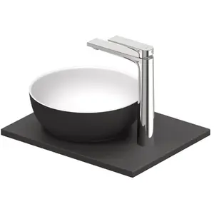 Duravit, Abattant WC, Set lavabo Sivida, rond, 300x300mm, incl. console 410x330mm