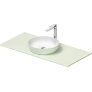 Duravit, Abattant WC, Sivida Set lavabo, rond, 400x400mm, incl. console 1080x500mm