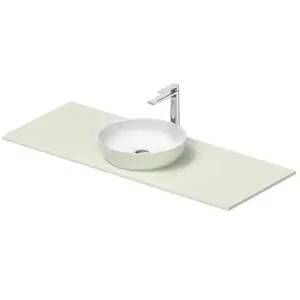 Duravit, Abattant WC, Sivida Set lavabo, rond, 400x400mm, incl. console 1280x500mm