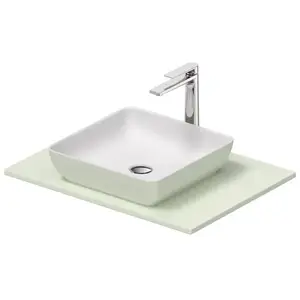 Duravit, Lavabo, Set lavabo Sivida, rectangulaire, 400x400mm, incl. console 680x500mm (500 mm, 680 mm)