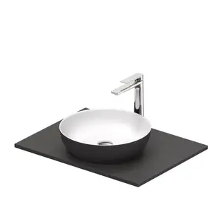 Duravit, Lavabo, Sivida Set lavabo, rond, 400x400mm, incl. console 680x500mm (500 mm, 680 mm)