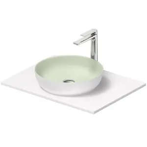 Duravit, Lavabo, Sivida Set lavabo, rond, 400x400mm, incl. console 680x500mm (500 mm, 680 mm)