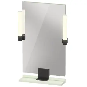 Duravit, Miroir, Sivida miroir, noir diamant mat, 450x36x650mm, éclairage à poser, interrupteur à détecte (45 x 65 cm) pas cher