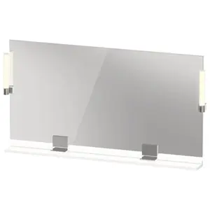 Duravit, Miroir, Sivida miroir, chrome, 1330x36x650mm, éclairage à poser, interrupteur à détecteur, racco (133 x 65 cm) pas cher