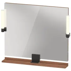 Duravit, Miroir, Sivida miroir, noir diamant mat, 850x36x650mm, éclairage à poser, interrupteur à détecte (85 x 65 cm)