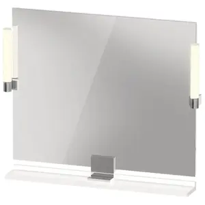 Duravit, Miroir, Sivida miroir, chrome, 850x36x650mm, éclairage à poser, interrupteur à détecteur, raccor (85 x 65 cm)
