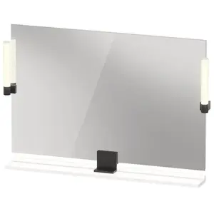 Duravit, Miroir, Sivida miroir, noir diamant mat, 1050x36x650mm, éclairage à poser, interrupteur à détect (105 x 65 cm) pas cher