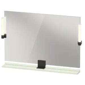 Duravit, Miroir, Sivida miroir, noir diamant mat, 1050x36x650mm, éclai...