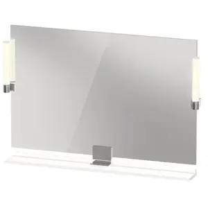 Duravit, Miroir, Sivida miroir, chrome, 1050x36x650mm, éclairage à poser, interrupteur à détecteur, racco (105 x 65 cm) pas cher
