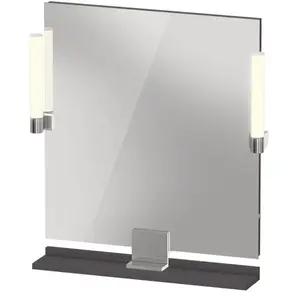 Duravit, Miroir, Sivida miroir, chrome, 650x36x650mm, éclairage à poser, interrupteur à détecteur, raccor (74.50 x 73 cm)