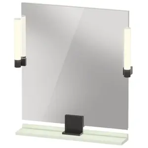 Duravit, Miroir, Sivida miroir, noir diamant mat, 650x36x650mm, éclair... pas cher