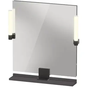 Duravit, Miroir, Sivida miroir, noir diamant mat, 650x36x650mm, éclair... pas cher