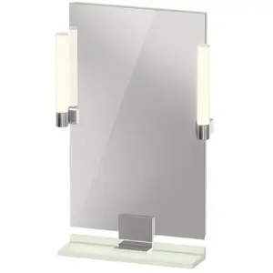 Duravit, Miroir, Sivida miroir, chrome, 450x36x650mm, éclairage à poser, interrupteur à détecteur, raccor (45 x 65 cm)