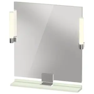 Duravit, Miroir, Sivida miroir, chrome, 650x36x650mm, éclairage à poser, interrupteur à détecteur, raccor (74.50 x 73 cm)