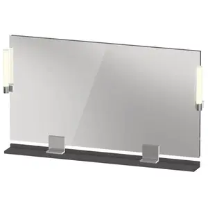 Duravit, Miroir, Sivida miroir, chrome, 1250x36x650mm, éclairage à poser, interrupteur à détecteur, racco (125 x 65 cm) pas cher