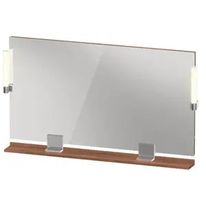 Duravit, Miroir, Sivida miroir, chrome, 1250x36x650mm, éclairage à poser, interrupteur à détecteur, racco (125 x 65 cm)