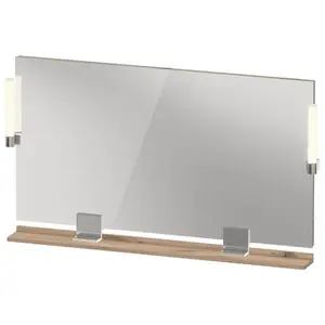 Duravit, Miroir, Sivida miroir, chrome, 1250x36x650mm, éclairage à poser, interrupteur à détecteur, racco (125 x 65 cm) pas cher
