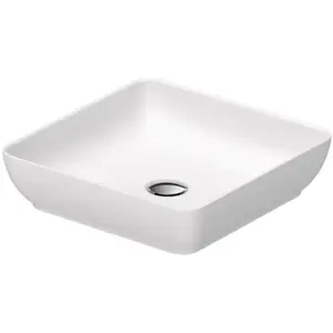 Duravit, Lavabo, Sivida lavabo à poser, rectangulaire, 400x400mm, sans trou pour robinet, sans trop-plein (400 mm, 400 mm)