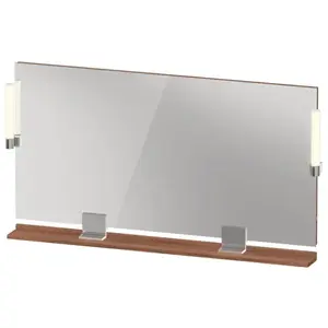 Duravit, Miroir, Sivida miroir, chrome, 1330x36x650mm, éclairage à poser, interrupteur à détecteur, racco (133 x 65 cm)