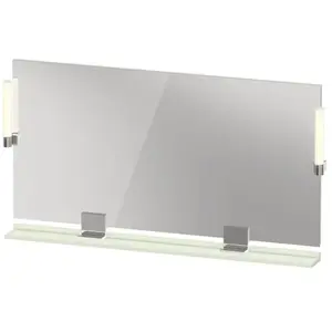 Duravit, Miroir, Sivida miroir, chrome, 1330x36x650mm, éclairage à poser, interrupteur à détecteur, racco (133 x 65 cm)