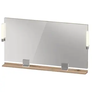 Duravit, Miroir, Sivida miroir, chrome, 1330x36x650mm, éclairage à poser, interrupteur à détecteur, racco (133 x 65 cm)