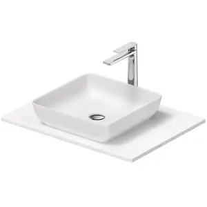 Duravit, Lavabo, Set lavabo Sivida, rectangulaire, 400x400mm, incl. console 680x500mm (500 mm, 680 mm)