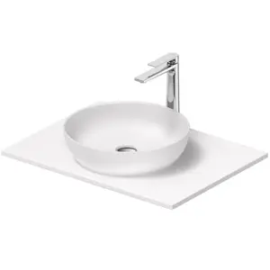 Duravit, Lavabo, Sivida Set lavabo, rond, 400x400mm, incl. console 680x500mm (500 mm, 680 mm)