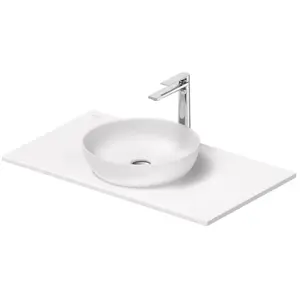 Duravit, Ensemble de meubles de salle de bain, Sivida kit lavabo, rond, 400x400mm, incl. console 880x500mm