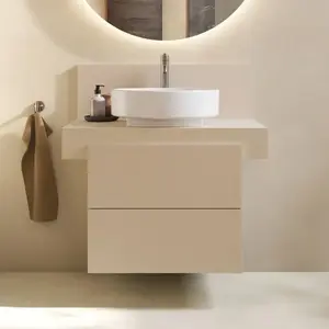 Duravit, Console de lavabo, Balcoon Meuble sous-lavabo avec console, suspendu, rectangulaire, technique Tip-on, 570x600x534mm pas cher