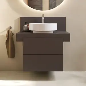 Duravit, Console de lavabo, Balcoon Meuble sous-lavabo avec console, suspendu, rectangulaire, technique Tip-on, 570x600x534mm pas cher