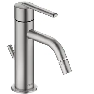 Duravit, Robinetterie de bidet, Mélangeur bidet avec tige de vidange, hauteur de sortie 119 mm pas cher