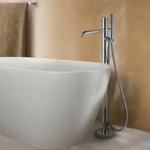Duravit, Robinetterie de salle de bains, Balcoon Mitigeur monocommandé pour bain, au sol, hauteur 922mm, BA5250000010, BA5250000010