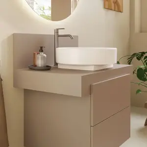Duravit, Console de lavabo, Console Balcoon rectangulaire, 1 découpe au centre, 800x550x370mm, BA90560IFIF0000, BA90560IFIF0000 pas cher