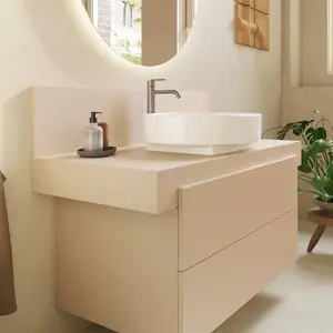 Duravit, Console de lavabo, Console Balcoon rectangulaire, 1 découpe au centre, 1200x550x370mm, BA90580IEIE0000 pas cher
