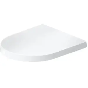 Duravit, Abattant WC, Siège de WC Balcoon, en forme de D, amovible, avec dispositif d'abaissement automatique pas cher