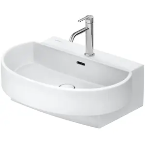 Duravit, Lavabo, Lavabos Balcoon, plage de robinetterie, 1 trou de robinetterie, avec trop-plein, avec robinetterie (650 mm) pas cher