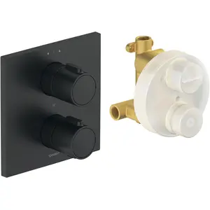 Duravit, Robinetterie de salle de bains, Robinetterie thermostatique Thermostat encastré Set, 2 consommateurs, TH4200007046, TH4200007046 pas cher