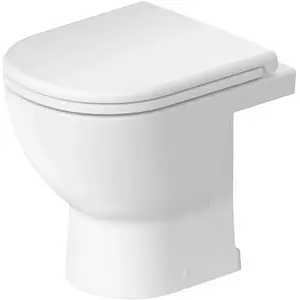 Duravit, Cuvette toilettes + bidet, D-Code WC sur pied, chasse d'eau b...