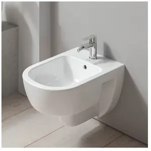 Duravit, Cuvette toilettes + bidet, D-Code bidet mural, avec trou pour...