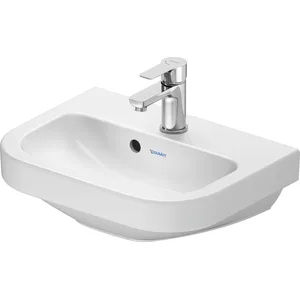 Duravit, Lavabo, D-Code lave-mains, avec trou pour robinet, avec trop-plein, 450x335x145mm, blanc brillant (335 mm, 450 mm) pas cher