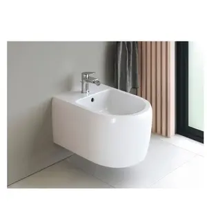 Duravit, Cuvette toilettes + bidet, Qatego bidet mural, 1 trou pour ro...