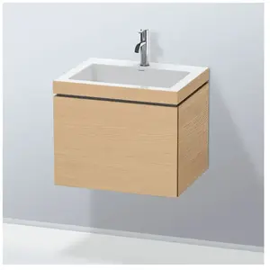 Duravit, Ensemble de meubles de salle de bain, L-Cube c-bonded Ensemble suspendu, 1 tiroir, sans trop-plein, 1 trou pour robinet, 600x500x480mm pas cher