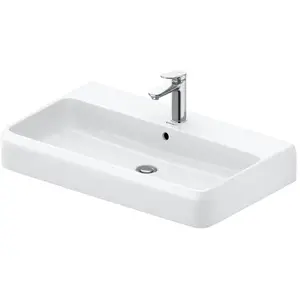 Duravit, Lavabo, Qatego lavabo à poser, 800x470mm, avec trop-plein, partie inférieure vitrifiée et polie (470 mm, 800 mm)