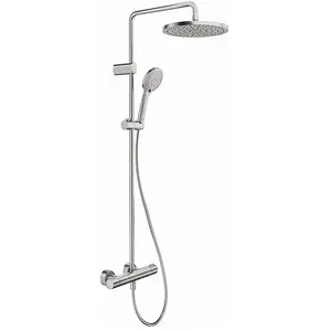 Colonne de douche thermostatique DURAVIT MinusFlow inox brossé pas cher