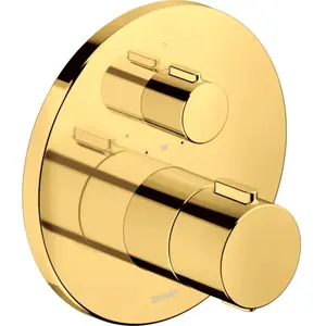 Duravit, Robinetterie de salle de bains, robinetterie thermostatique, thermostat encastré, 1 consommateur, rond, TH42000160 pas cher