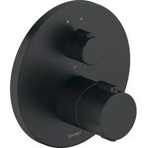 Duravit, Robinetterie de salle de bains, robinetterie thermostatique, thermostat encastré, 2 consommateurs, rond, TH42000140 pas cher