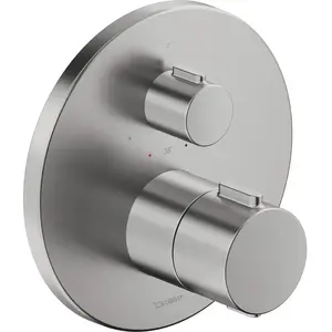 Duravit, Robinetterie de salle de bains, robinetterie thermostatique, thermostat encastré, 1 consommateur, rond, TH42000160 pas cher
