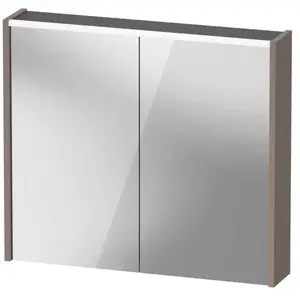 Duravit, Armoire de toilette, Armoire de toilette D-Code, prise type J (CH, LI), 2 portes, champ lumineux LED en haut, 800 (80 x 14.80 x 70 cm) pas cher